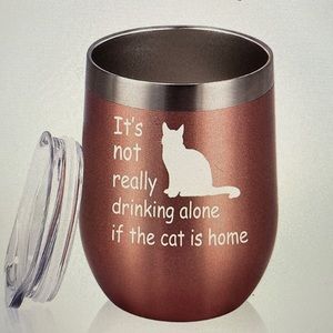 Cat Lover Rose Gold Tumbler